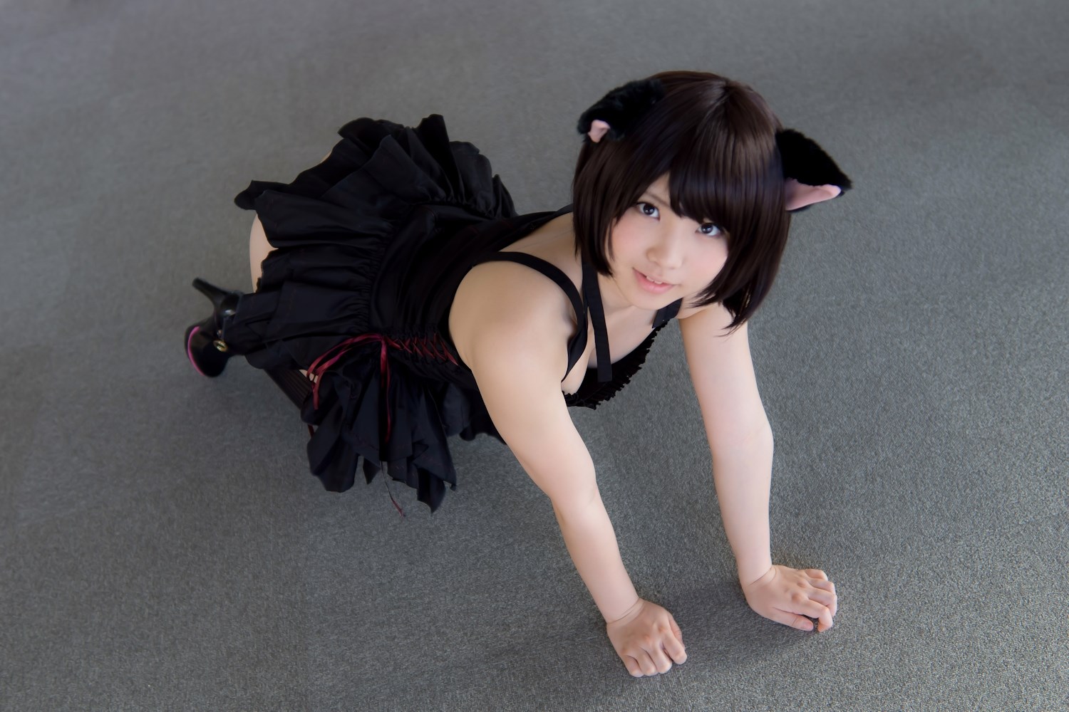 [enako] [enacat black] black silk cat girl(57)